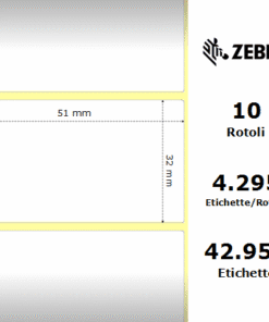 Zebra Z-Ultimate 3000T materiale sintetico 51×32 f76