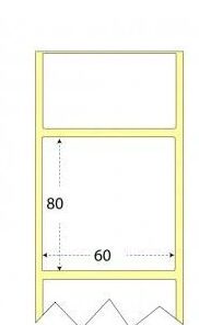 Rotolo etichette 60x80x1185