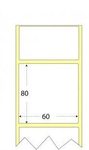 Rotolo etichette 60x80x1185