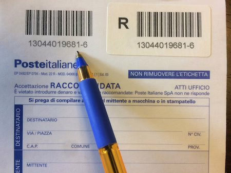 raccomandata poste italiane