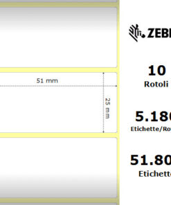 Zebra Z-Perform 1000T 51×25 professionale
