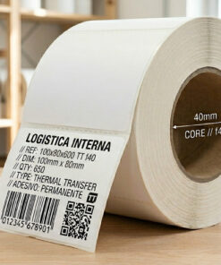 Rotolo etichette 100x80x600 TT f40