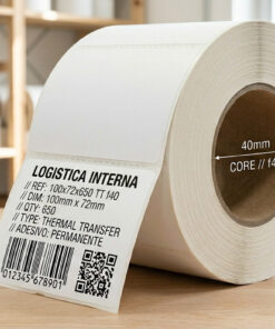 Rotolo etichette 100x72x650 TT f40