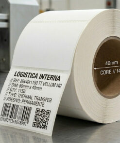 Rotolo etichette 80x40x1150 TT f40