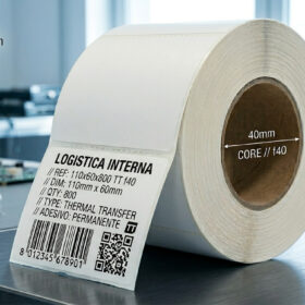 Rotolo etichette 110x60x800 TT f40