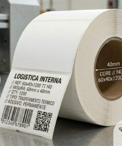 Rotolo etichette 60x40x1200 TT f40
