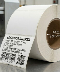 Rotolo etichette 40x30x1550 TT f40