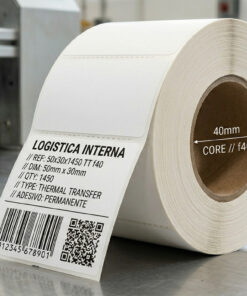 Rotolo etichette 50x30x1450 TT f40