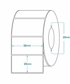 Zebra Z-Perform 1000T rotolo etichette 38×25 f25