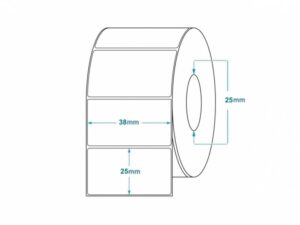 Zebra Z-Perform 1000T rotolo etichette 38×25 f25