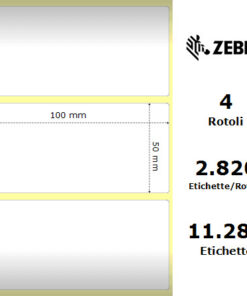 Zebra Z-Perform 1000T rotolo etichette 100×50 f76