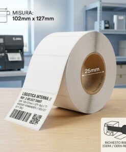 Zebra Z-Select 2000T rotolo etichette 102x127 f25