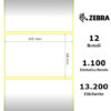 Zebra Z-Perform 1000T rotolo etichette 102×64 f25