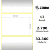 Zebra rotolo etichette adesive Z-Select 2000D 31×22 f25