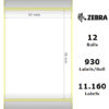 Zebra rotolo etichette adesive Z-Select 2000D 57×76 f25
