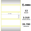 Zebra rotolo etichette adesive Z-Select 2000D 57×19 f25