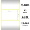 Zebra rotolo etichette adesive removibili Z-Select 2000D 57x32 f25 Zebra rotolo etichette adesive removibili Z-Select 2000D 57×32 f25