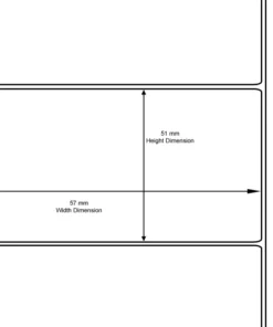 Zebra rotolo etichette adesive Z-Select 2000D 57×51 f25