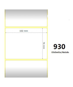 Zebra rotolo etichette adesive Z-Select 2000D 102×76 f25