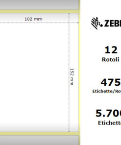 Zebra Z-Select 2000D rotolo etichette 102×152 f25