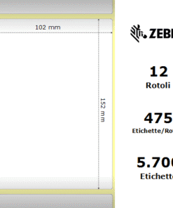 Zebra Z-Select 2000D rotolo etichette 102×152 f25