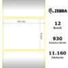 Zebra rotolo etichette adesive removibili Z-Select 2000D 102×76 f25