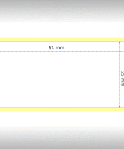 Zebra Z-Ultimate 3000T materiale sintetico 51×25 f25