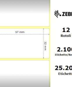 Zebra Z-Ultimate 3000T materiale sintetico 57×32 f25