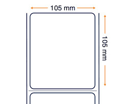 Zebra 8000T Blood Bag Deep freeze rotolo etichette