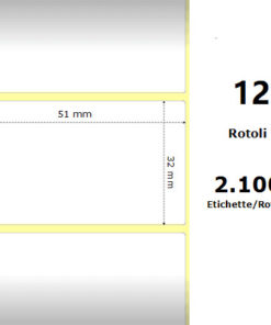 Rotolo etichette 51×32 termiche f76 (Copia)