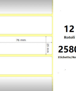 Rotolo etichette 76×25 termiche f25
