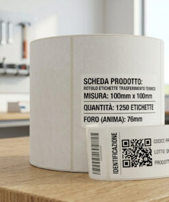 Rotolo etichette 100x100x1250 TT f76