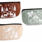 Astuccio in feltro con stampa natalizia