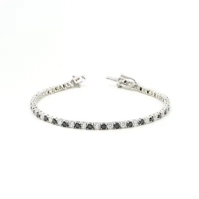 bracciale tennis, argento e zirconi, vari colori