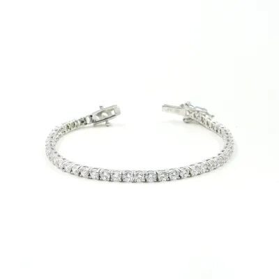 bracciale tennis, argento e zirconi, vari colori