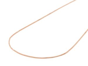 Carrello collana veneziana in argento rosato