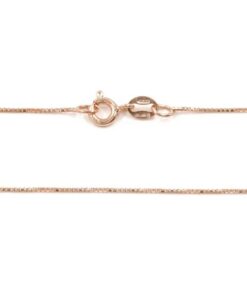 collana veneziana in argento rosato