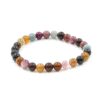 Bracciale elastico multicolor in Tormalina bracciale elastico multicolor in tormalina naturale