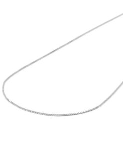 collana veneziana in argento rodiato