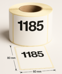 Rotolo etichette 60x80x1185 Fasson