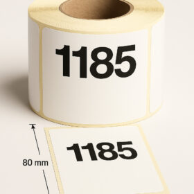 Rotolo etichette 60x80x1185 Fasson