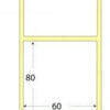 Rotolo etichette 60x80x1185