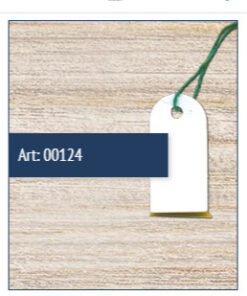 Etichette con filo corto 55mm