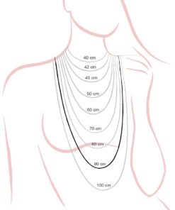 Collana con ciondolo chiama angeli in argento e zirconi