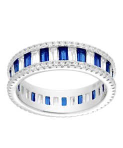 anello eternity blu