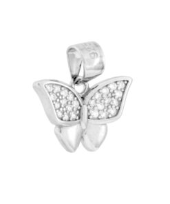 Alternative view of Parure orecchini e collana Farfalla in argento