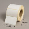 Rotolo etichette adesive 75x45 per stampanti desktop