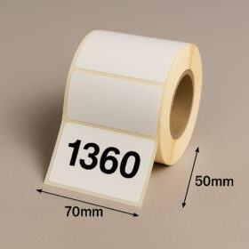 Rotolo etichette adesive 70x50 per stampanti desktop