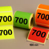 Rotolo etichette 100x100 fluo per stampanti desktop