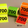 Rotolo etichette 100x100 fluo per stampanti desktop